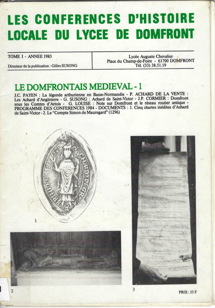 Lire la suite à propos de l’article Le Domfrontais médiéval – 1