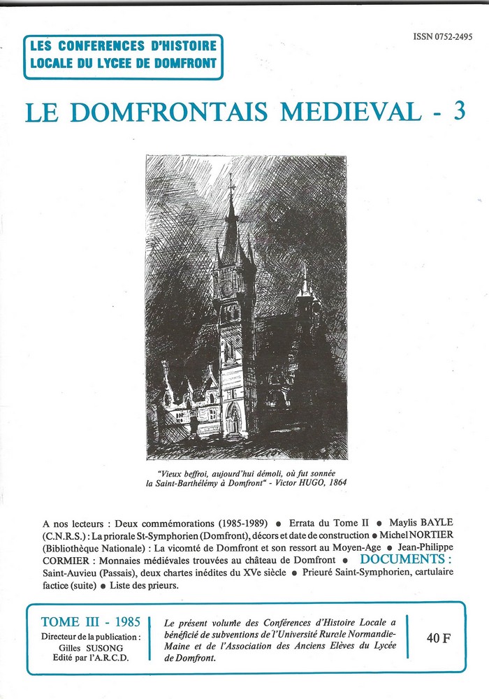 Lire la suite à propos de l’article Le Domfrontais médiéval – 3